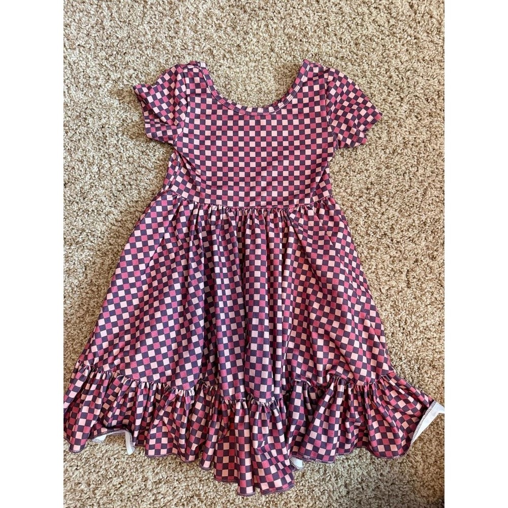 Girlhood 3t Checkered twirl dress